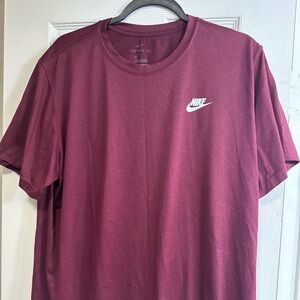 $5 SALE. The Nike Tee maroon Dri-Fit. 
Men’s X-lg. Used condition.
